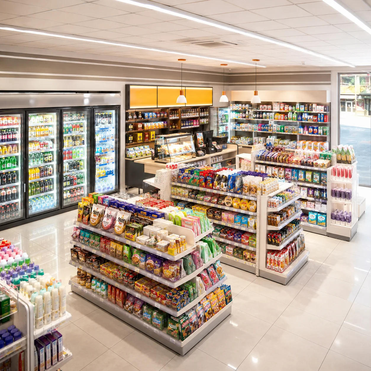 Commercial chest freezer for convenience stores