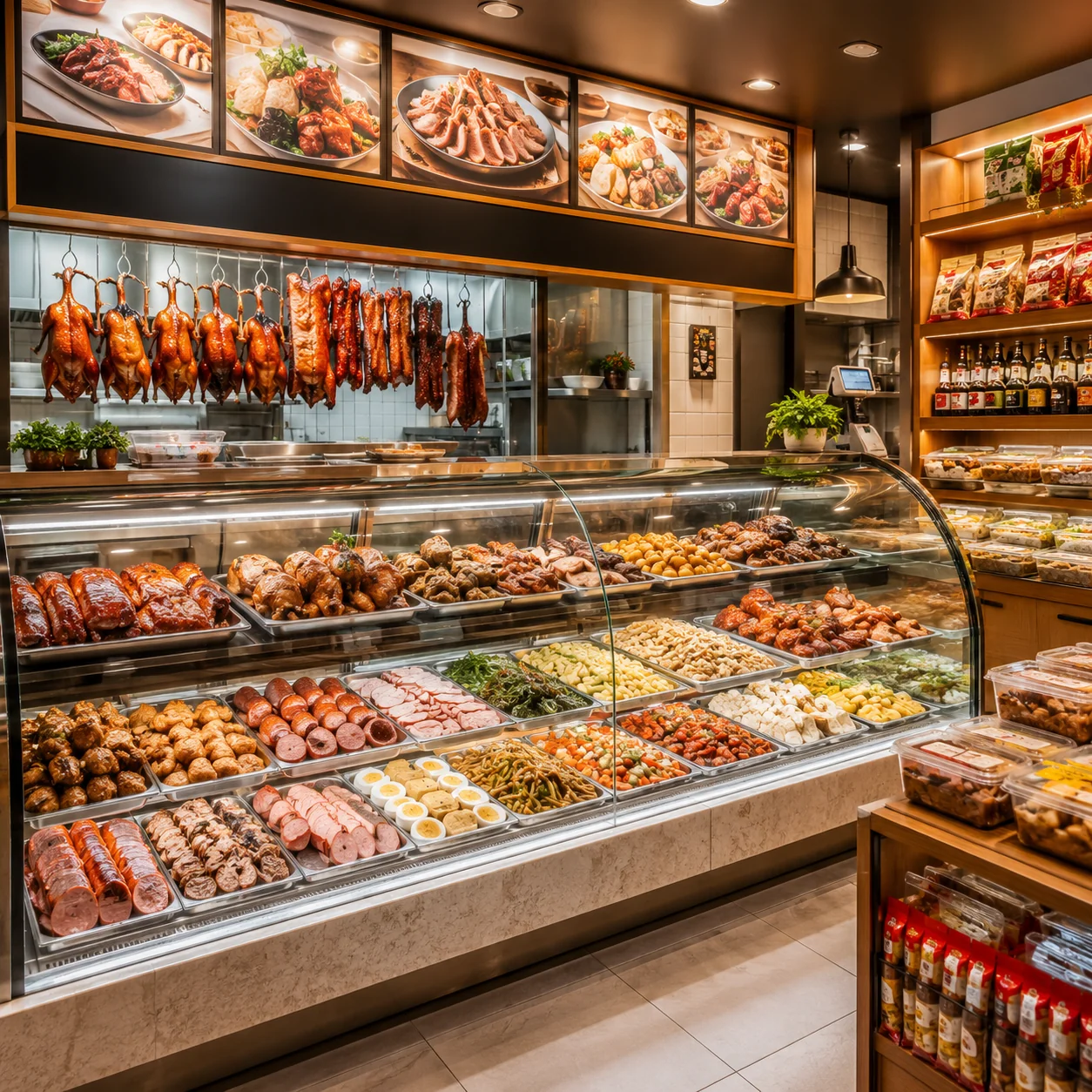 Commercial chest freezer for deli shops