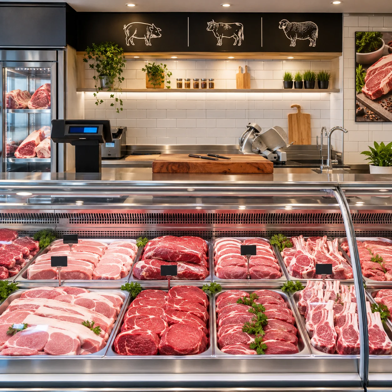 Commercial chest freezer for frozen food stores