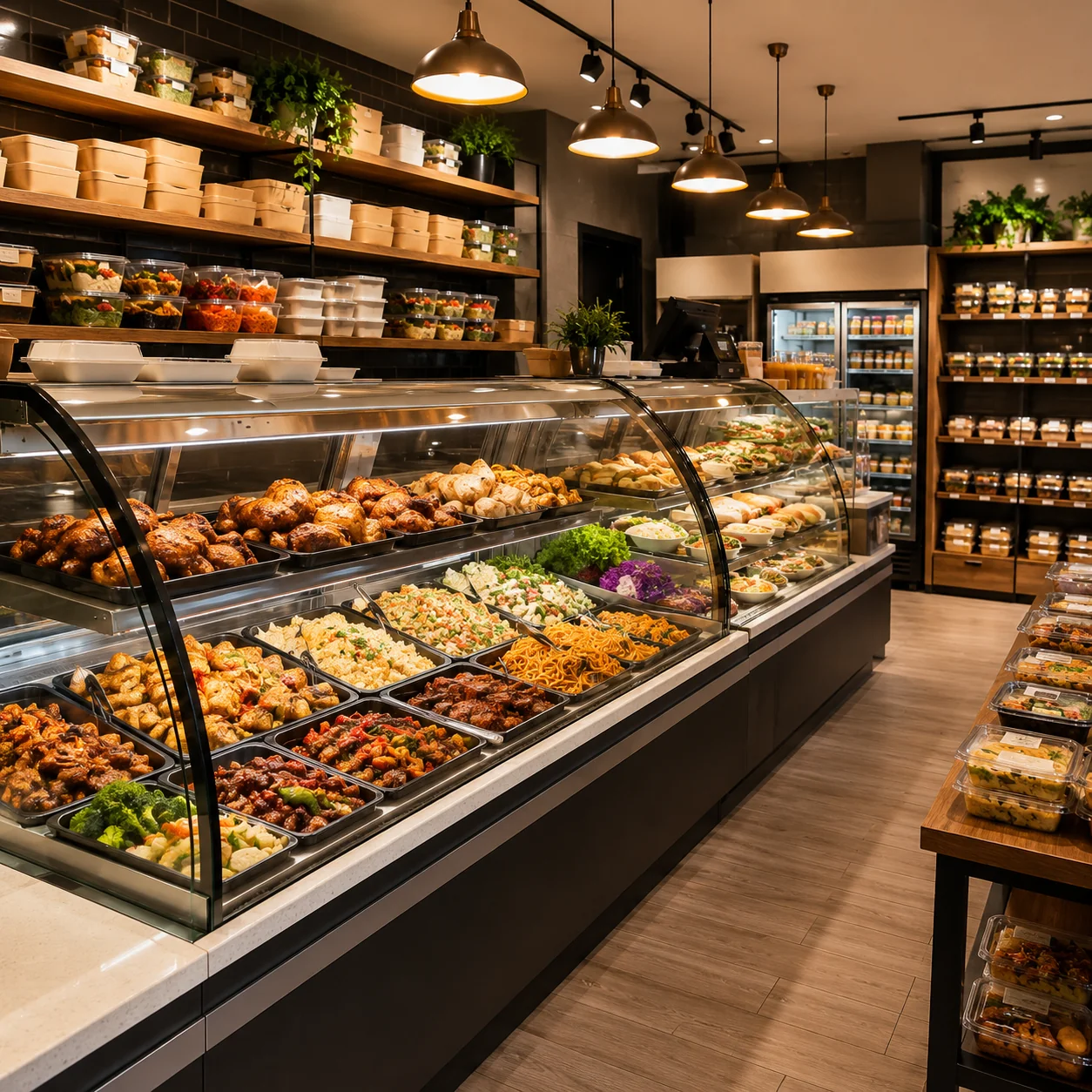 Commercial chest freezer for prepared food shops