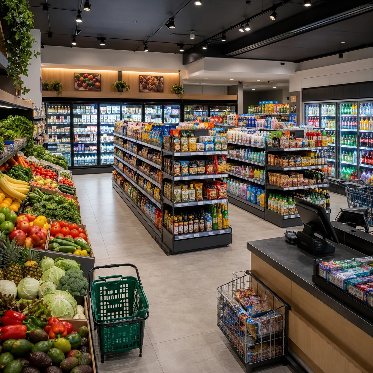 Commercial chest freezer for small supermarkets
