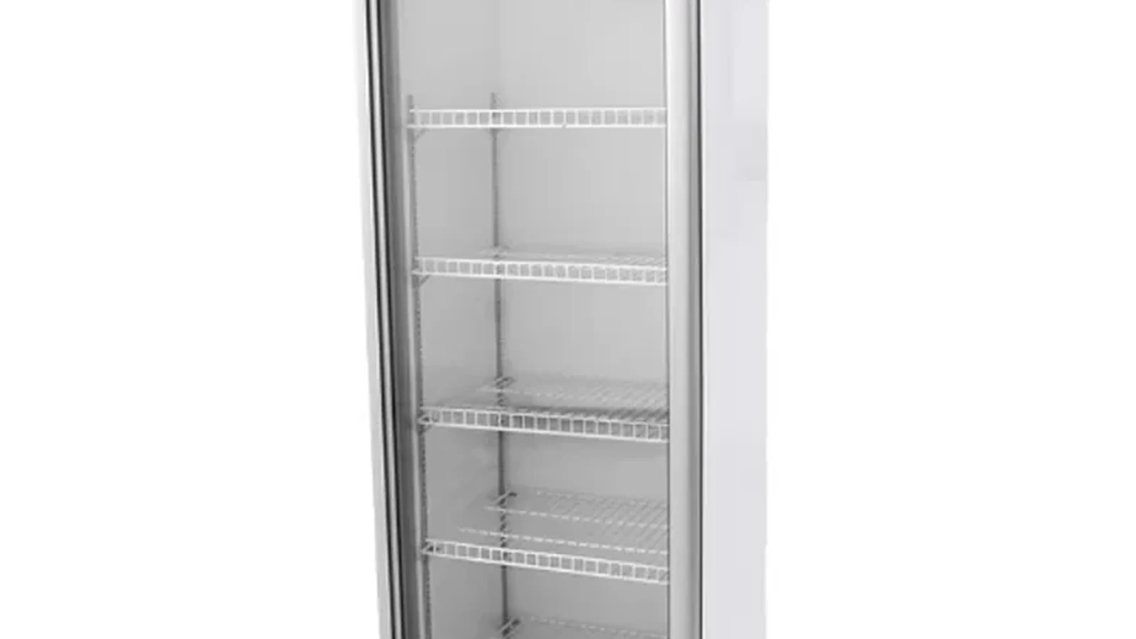 Single-door beverage cooler reference for cabinet-specific temperature records