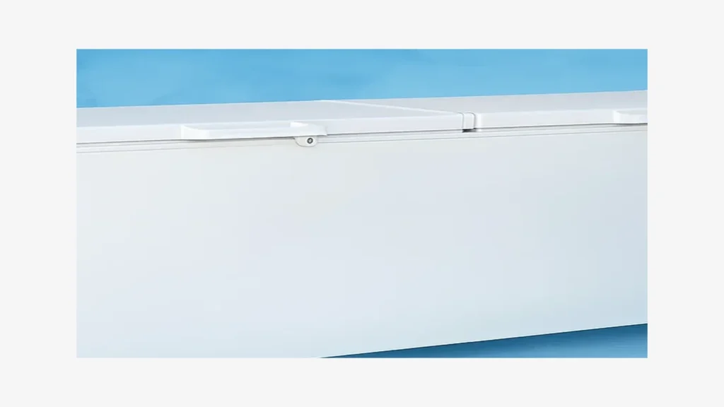 Commercial chest freezer for frozen dessert storage