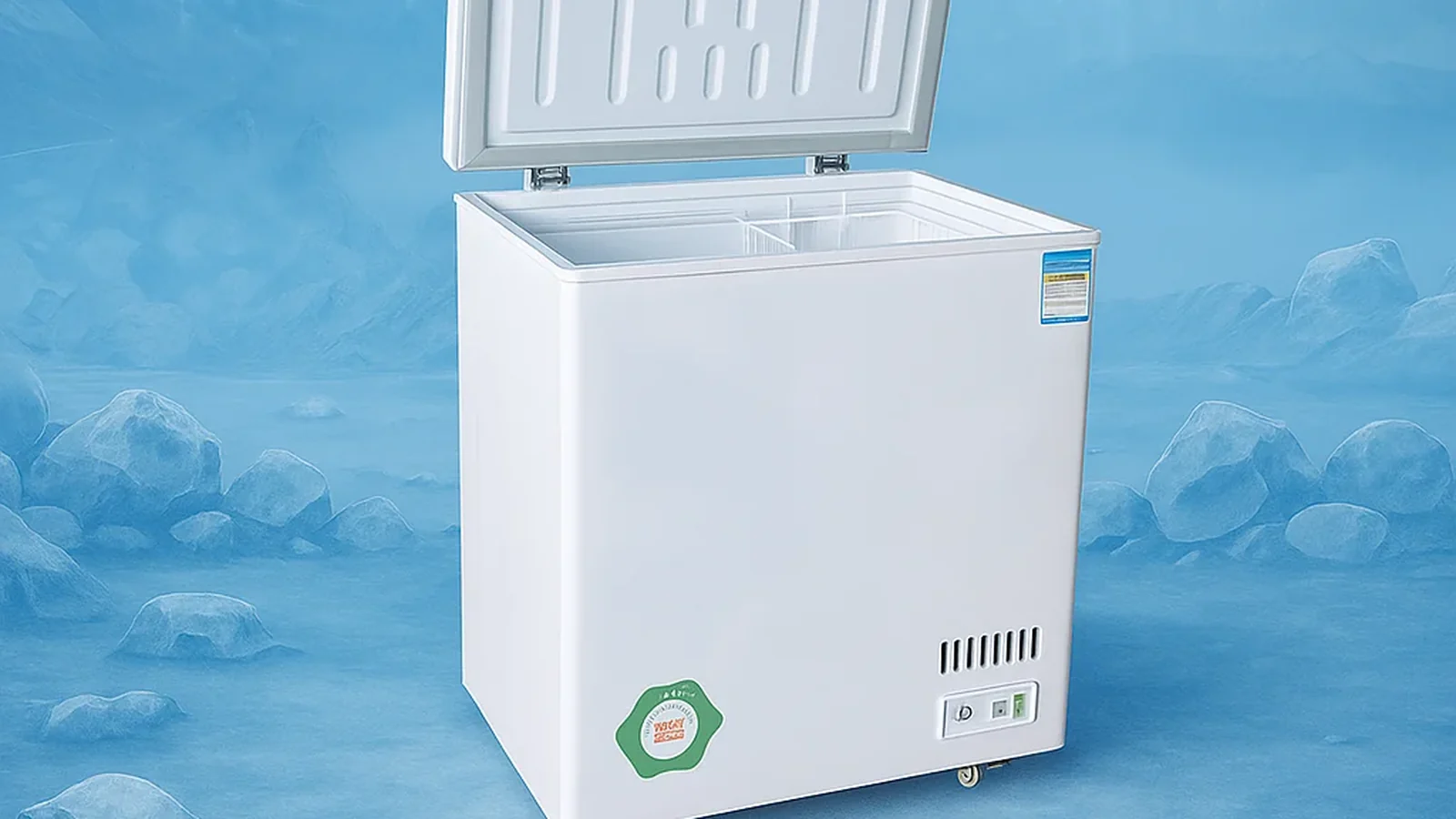 Exact IA-750 chest freezer product reference used to keep the sanitation handoff tied to a named model